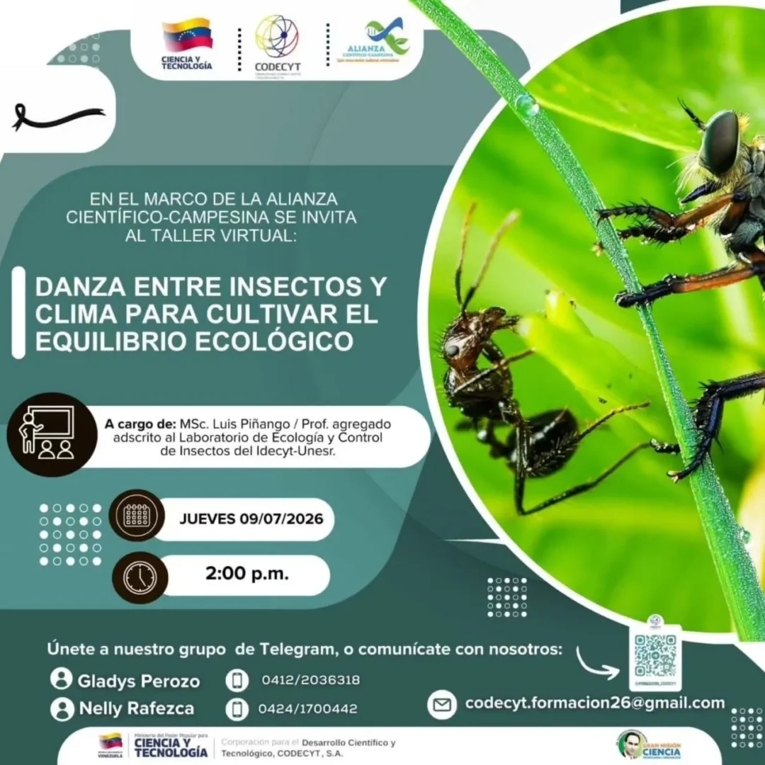 Alianza Cientifico Campesina descifrara el equilibrio ecologico en un nuevo taller virtual del Mincyt 1