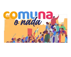 Arte gráfico del programa Comuna o Nada, iniciativa de la FIIIDT para la apropiación social del conocimiento científico y tecnológico